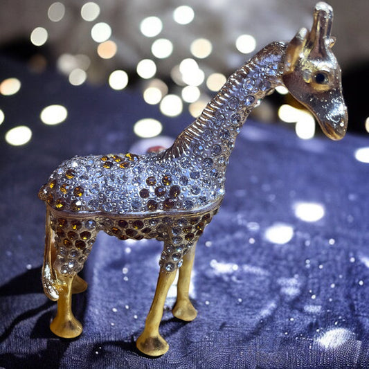 Giraffa Portagioie dipinta a mano