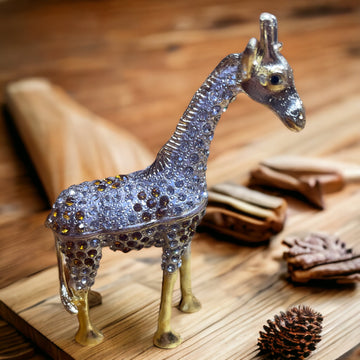 Giraffa Portagioie dipinta a mano