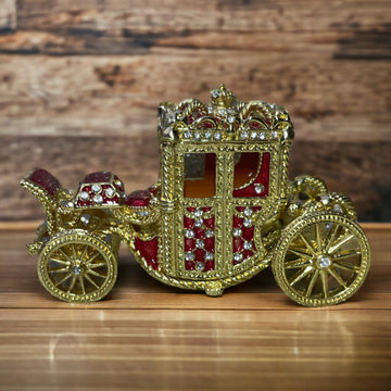Carrozza Portagioie dipinta a mano