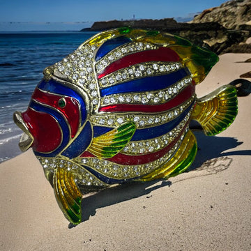 Pesce Portagioie dipinto a mano