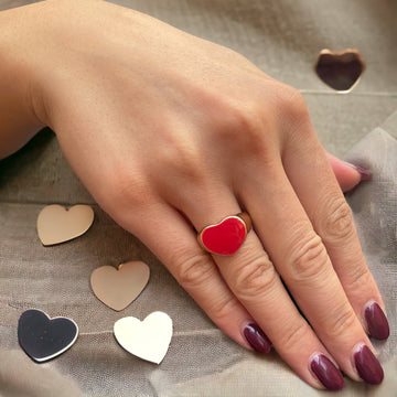 Anello Donna Rosso misura 17