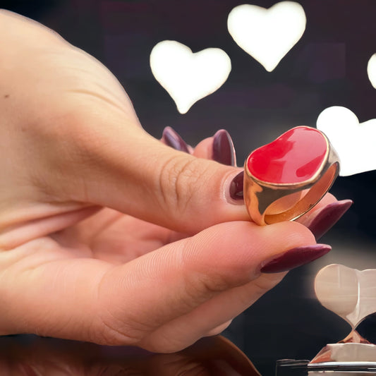 Anello Donna Rosso misura 17