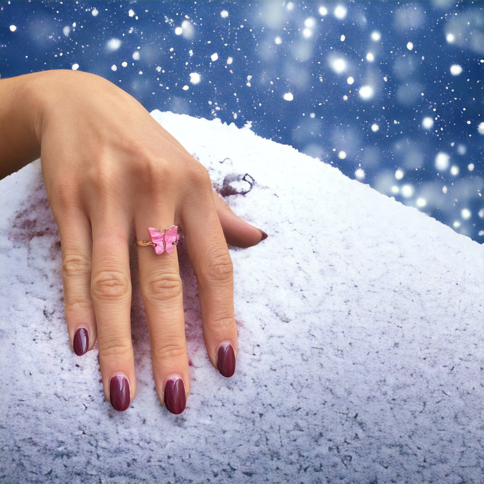 Anello Donna Farfalla misura 19 estendibile 20
